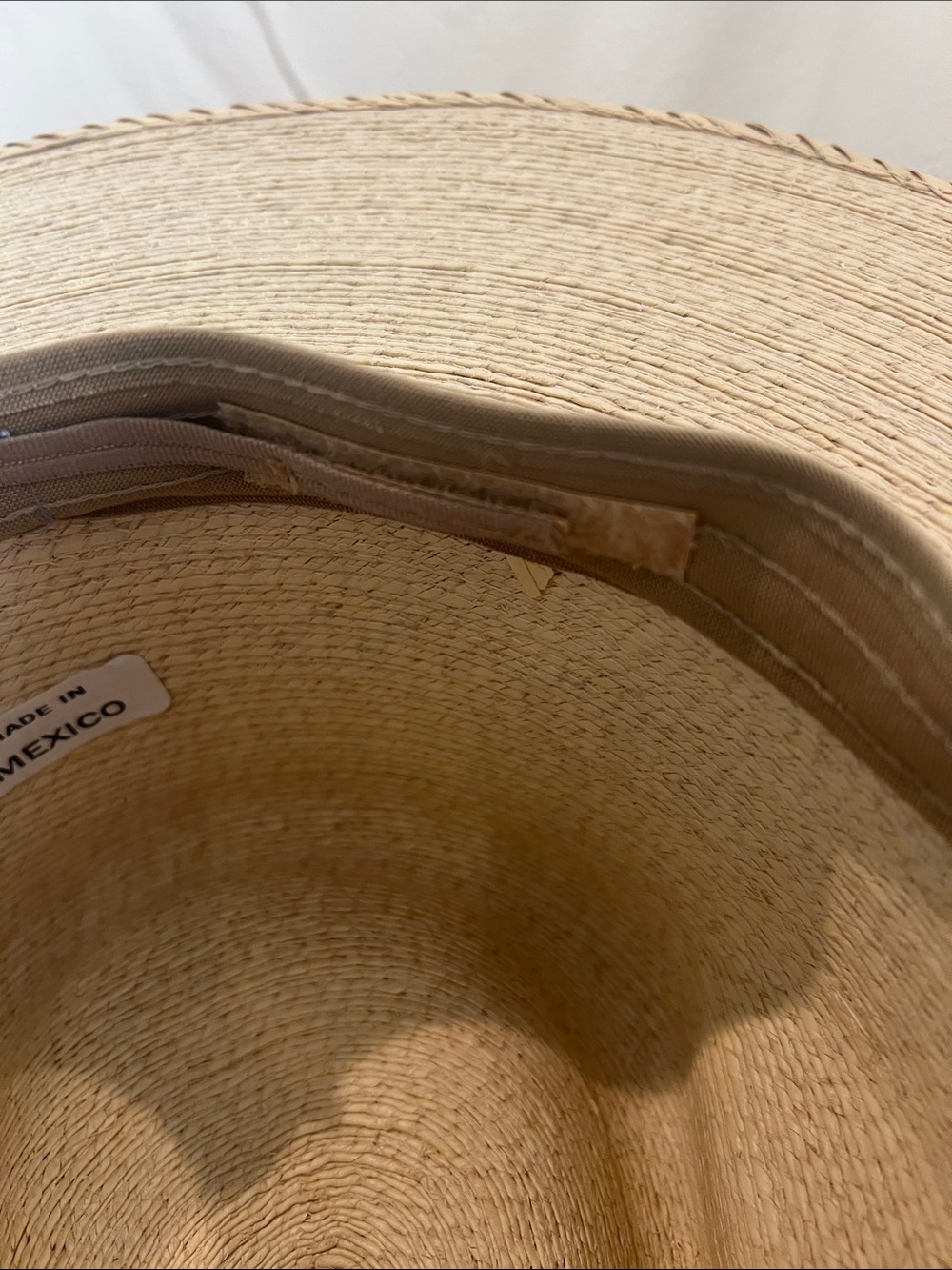 Natural Straw Rancher Hat with Leather Accent - Picture 5 of 7